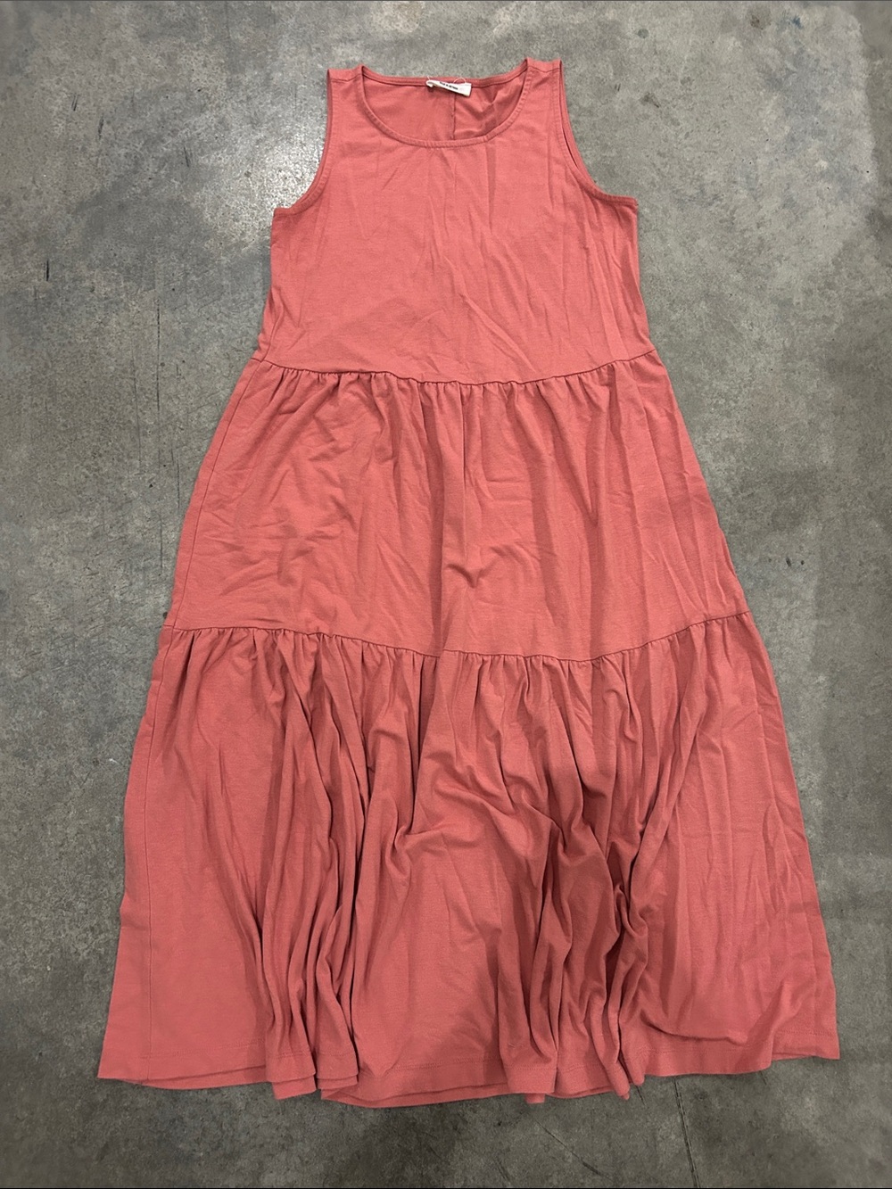 Zenana Coral Tiered Sleeveless Maxi Dress